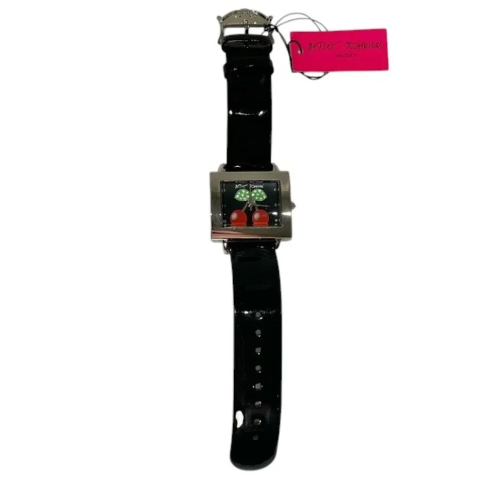 Betsey Johnson Y2K VINTAGE Rhinestone Cherry Watch NWT